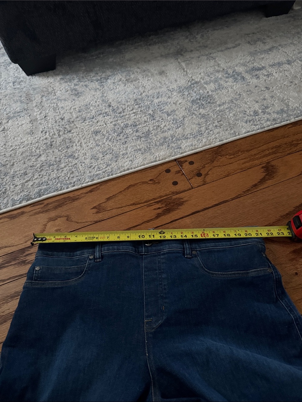 NWT SPANX Wide Leg Jeans Authentic Blue Size 3X Tall - Picture 13 of 14